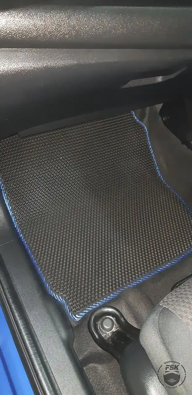 Honda Fit 2019: чёрные ЕВА-коврики, фото 2