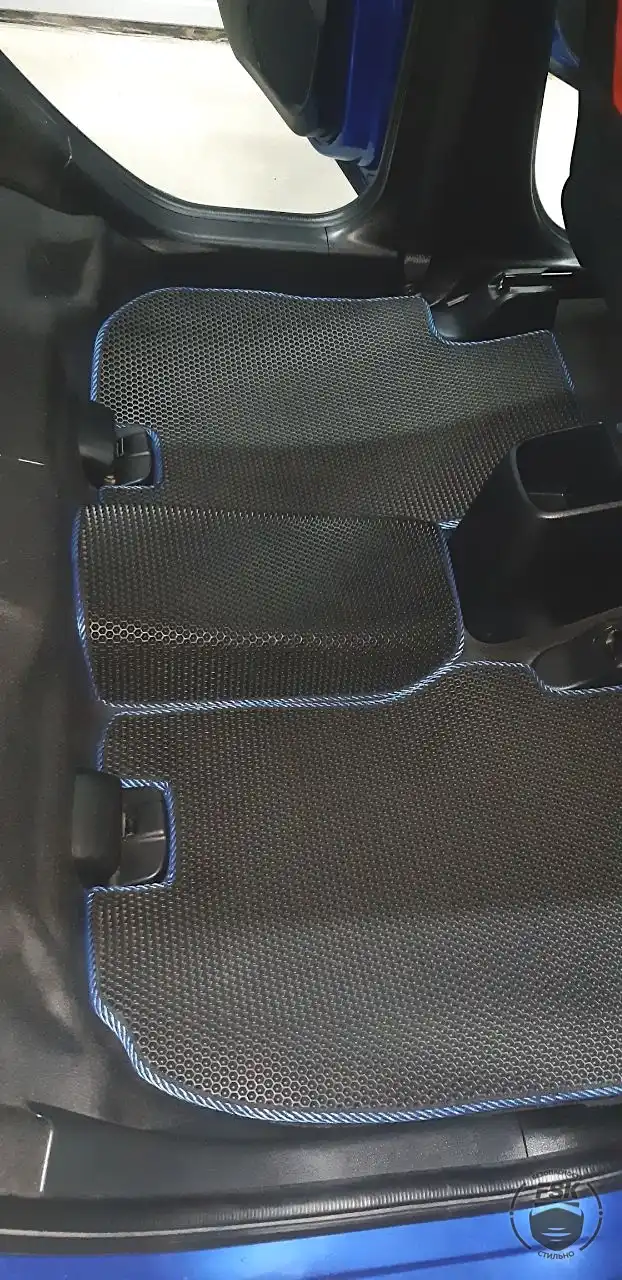 Honda Fit 2019: чёрные ЕВА-коврики, фото 3