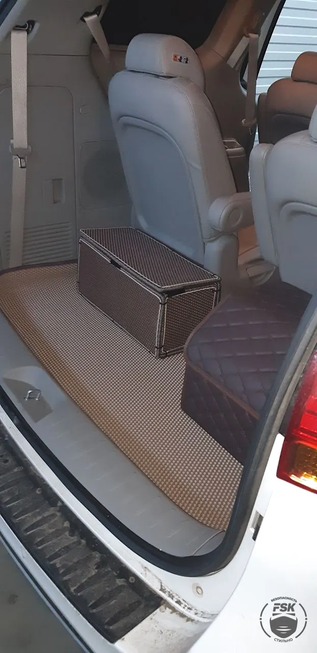 Kia Carnival 2017: коричневые ЕВА-коврики, фото 2