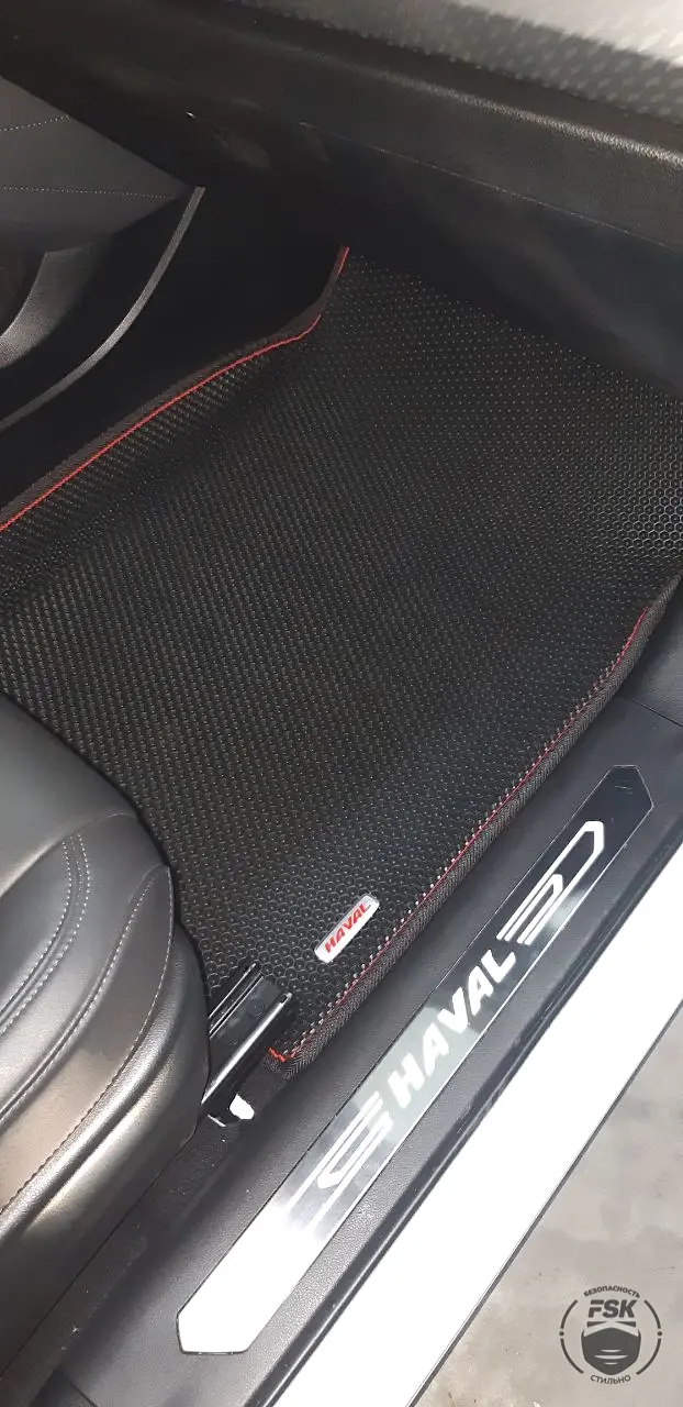 Haval F7x 2023: чёрные ЕВА-коврики, фото 4