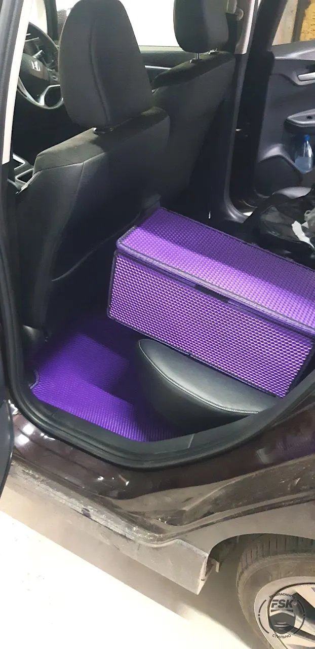Honda Shuttle 2016: фиолетовые ЕВА-коврики, фото 4